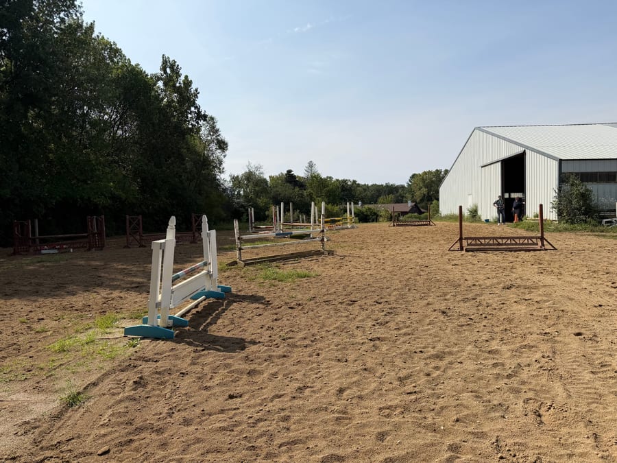 Riding arena at Birch Hill Farm